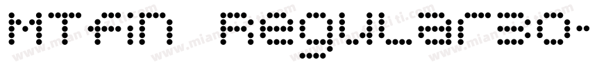 MTfin Regular30字体转换